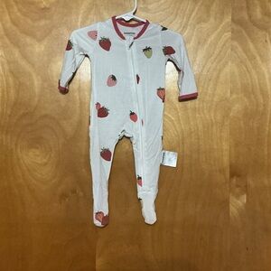 Strawberry Print Kids Bodysuit